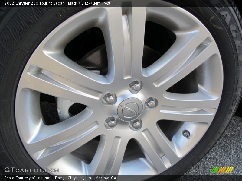 Black / Black/Light Frost 2012 Chrysler 200 Touring Sedan