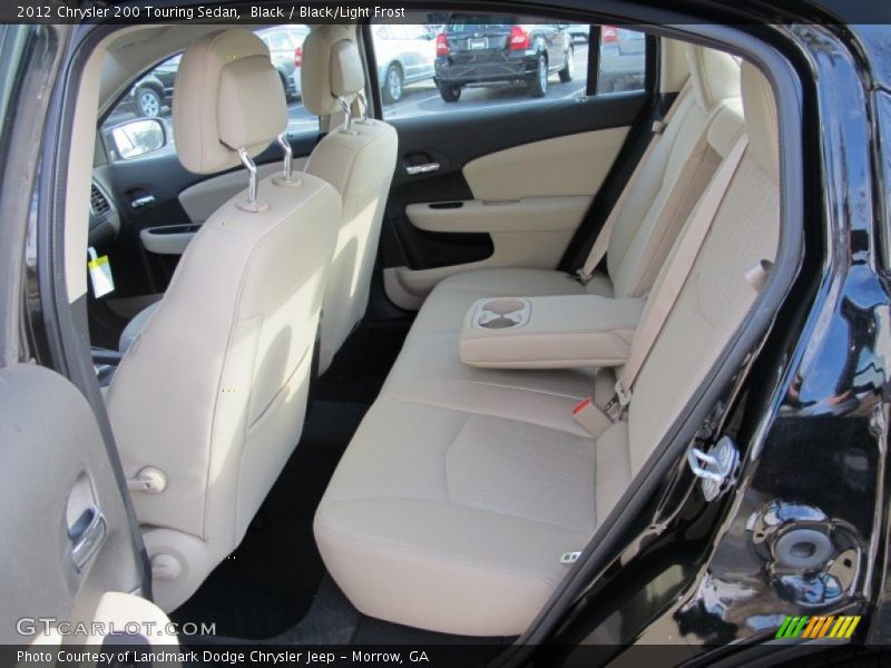 Black / Black/Light Frost 2012 Chrysler 200 Touring Sedan