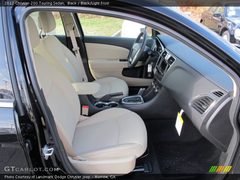 Black / Black/Light Frost 2012 Chrysler 200 Touring Sedan