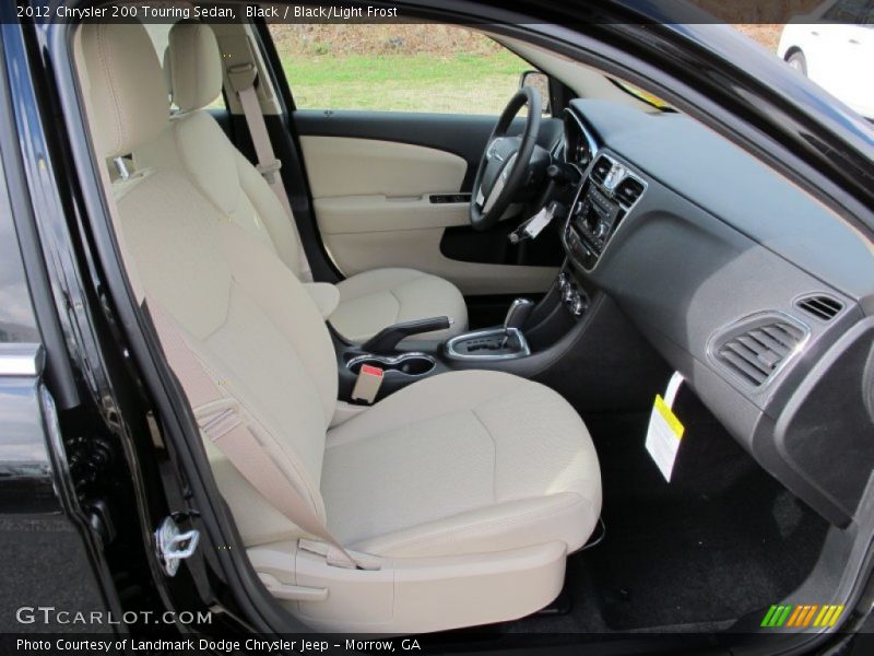 Black / Black/Light Frost 2012 Chrysler 200 Touring Sedan