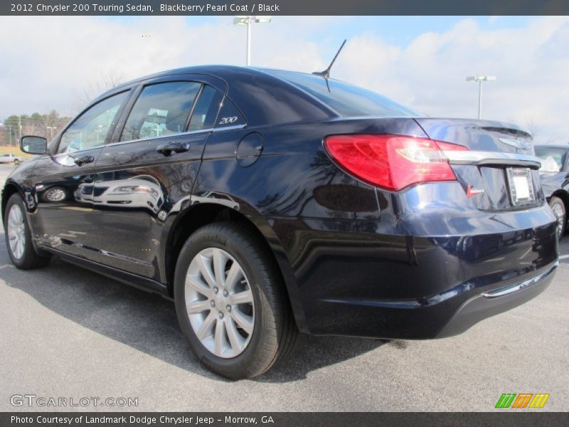 Blackberry Pearl Coat / Black 2012 Chrysler 200 Touring Sedan