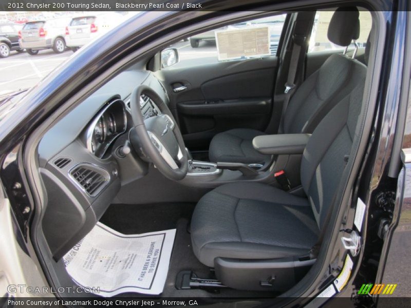 Blackberry Pearl Coat / Black 2012 Chrysler 200 Touring Sedan