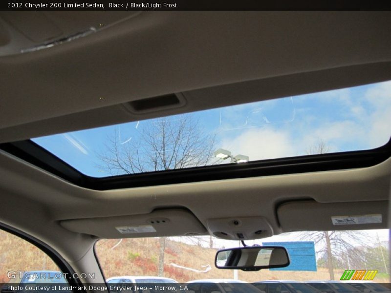 Black / Black/Light Frost 2012 Chrysler 200 Limited Sedan