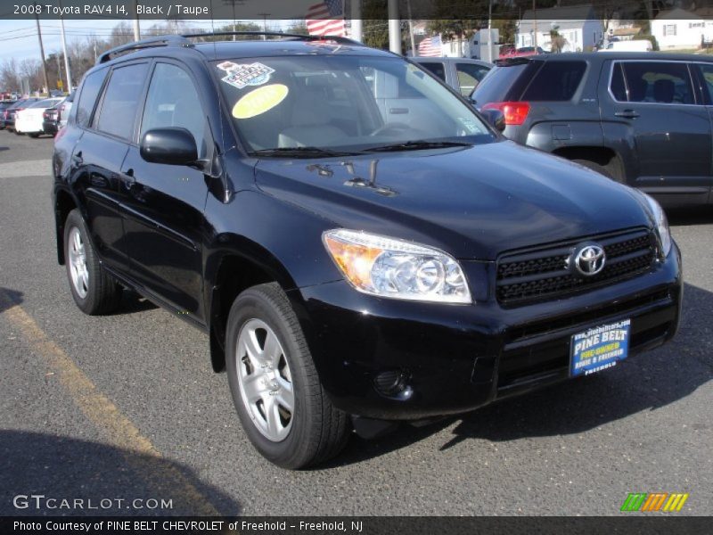 Black / Taupe 2008 Toyota RAV4 I4