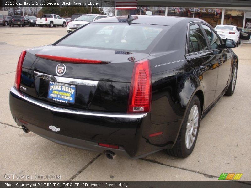 Black Raven / Ebony 2010 Cadillac CTS 3.0 Sedan