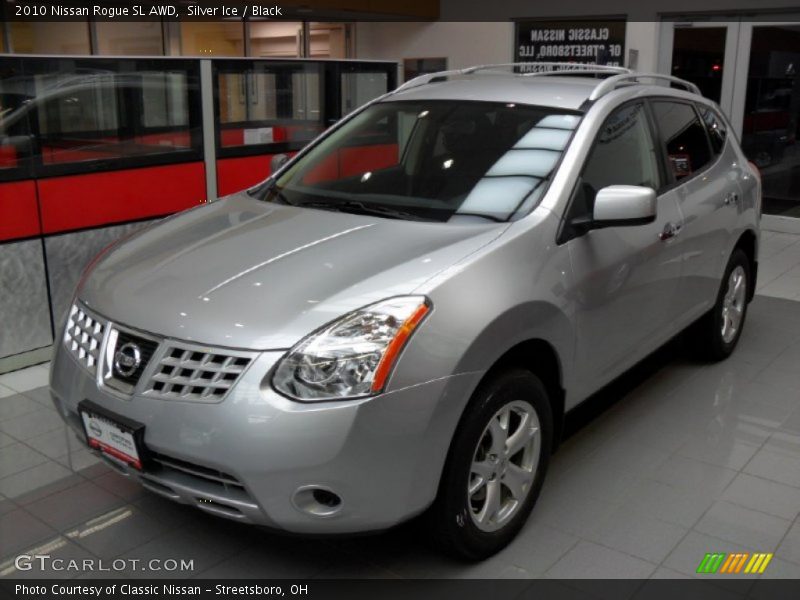 Silver Ice / Black 2010 Nissan Rogue SL AWD