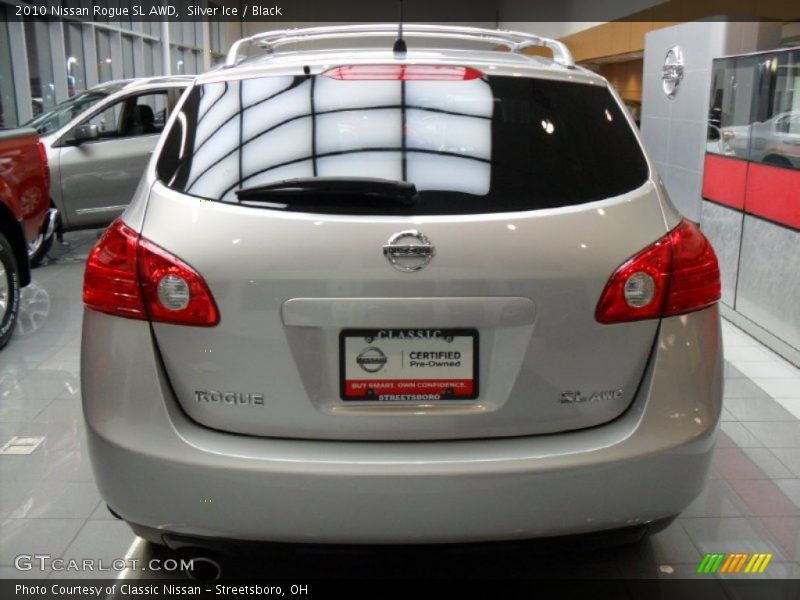 Silver Ice / Black 2010 Nissan Rogue SL AWD
