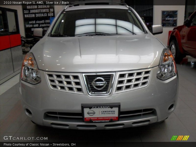 Silver Ice / Black 2010 Nissan Rogue SL AWD