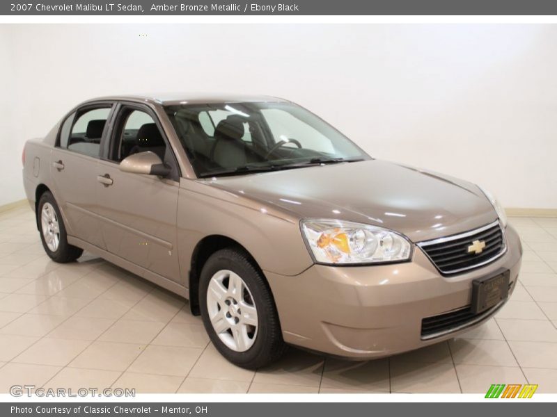 Amber Bronze Metallic / Ebony Black 2007 Chevrolet Malibu LT Sedan