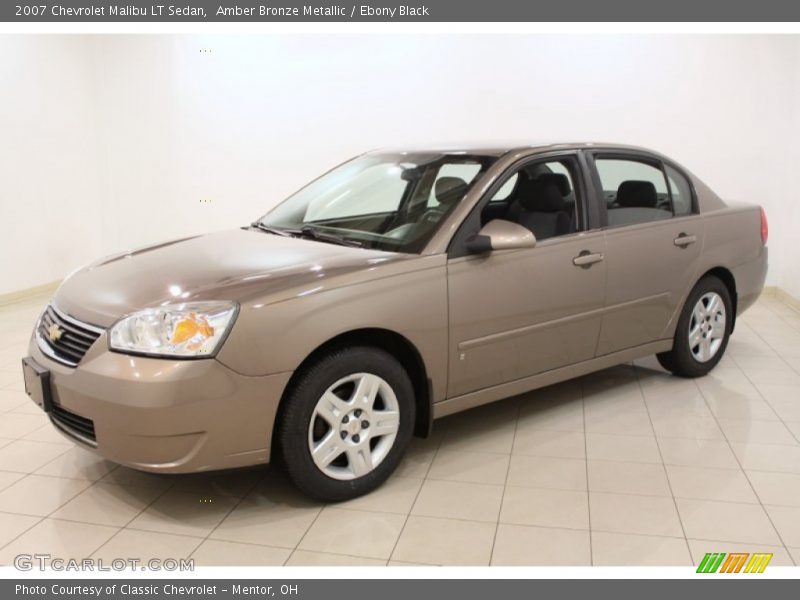 Amber Bronze Metallic / Ebony Black 2007 Chevrolet Malibu LT Sedan