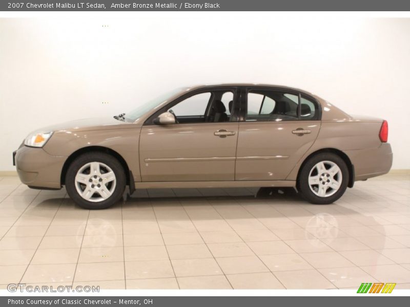 Amber Bronze Metallic / Ebony Black 2007 Chevrolet Malibu LT Sedan