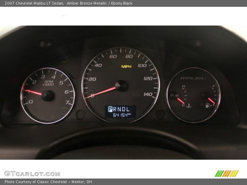 Amber Bronze Metallic / Ebony Black 2007 Chevrolet Malibu LT Sedan