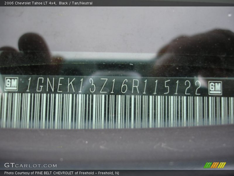 Black / Tan/Neutral 2006 Chevrolet Tahoe LT 4x4