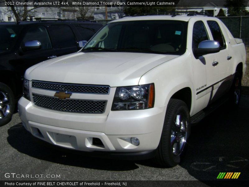 White Diamond Tricoat / Dark Cashmere/Light Cashmere 2012 Chevrolet Avalanche LTZ 4x4