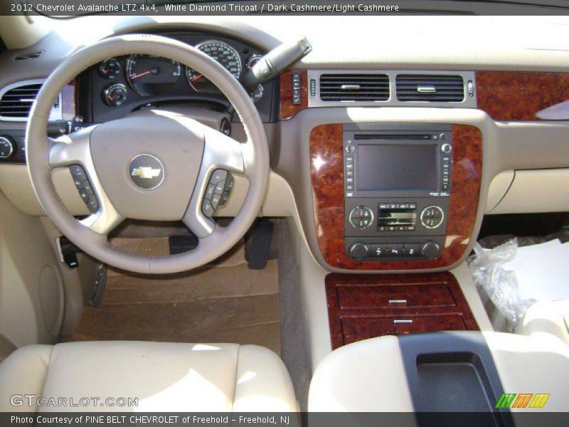 White Diamond Tricoat / Dark Cashmere/Light Cashmere 2012 Chevrolet Avalanche LTZ 4x4