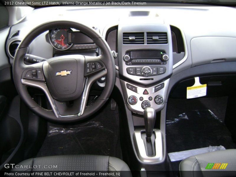 Inferno Orange Metallic / Jet Black/Dark Titanium 2012 Chevrolet Sonic LTZ Hatch