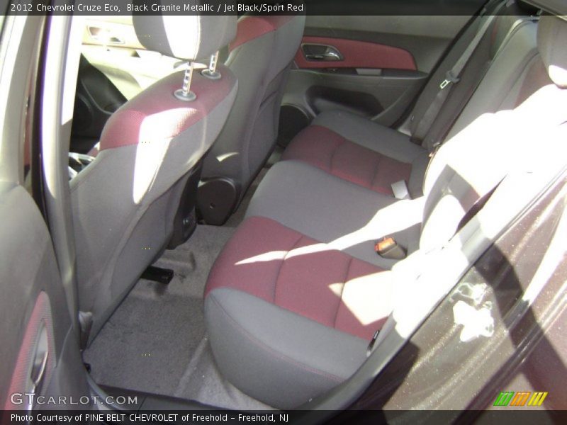 Black Granite Metallic / Jet Black/Sport Red 2012 Chevrolet Cruze Eco