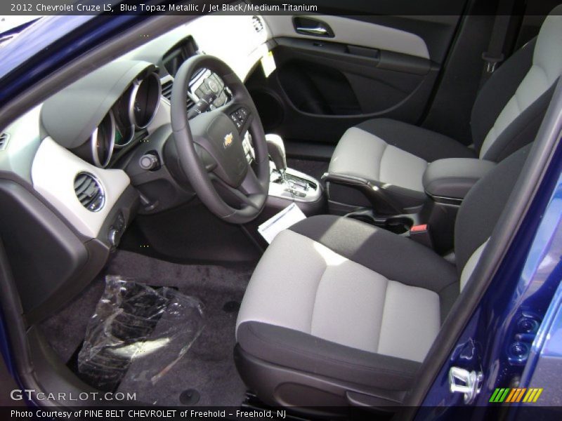 Blue Topaz Metallic / Jet Black/Medium Titanium 2012 Chevrolet Cruze LS