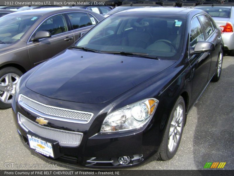 Black Granite Metallic / Ebony 2012 Chevrolet Malibu LTZ
