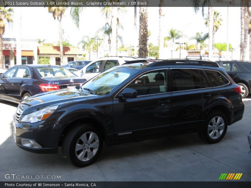 Graphite Gray Metallic / Off Black 2011 Subaru Outback 3.6R Limited Wagon