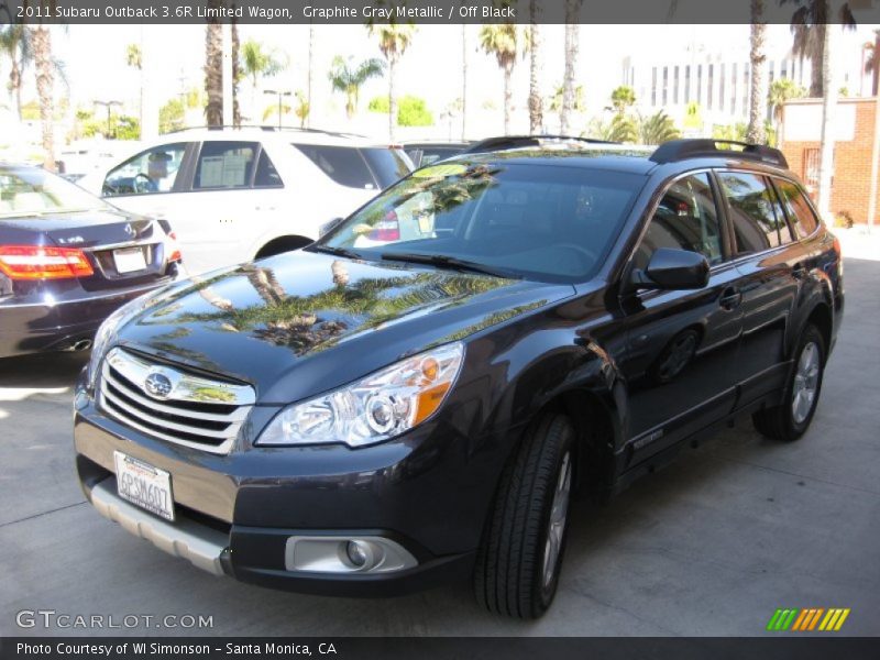 Graphite Gray Metallic / Off Black 2011 Subaru Outback 3.6R Limited Wagon