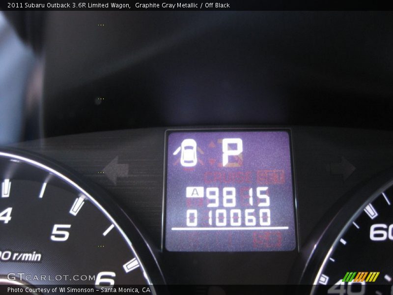Graphite Gray Metallic / Off Black 2011 Subaru Outback 3.6R Limited Wagon