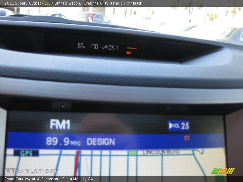 Graphite Gray Metallic / Off Black 2011 Subaru Outback 3.6R Limited Wagon