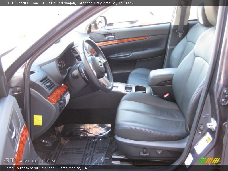 Graphite Gray Metallic / Off Black 2011 Subaru Outback 3.6R Limited Wagon