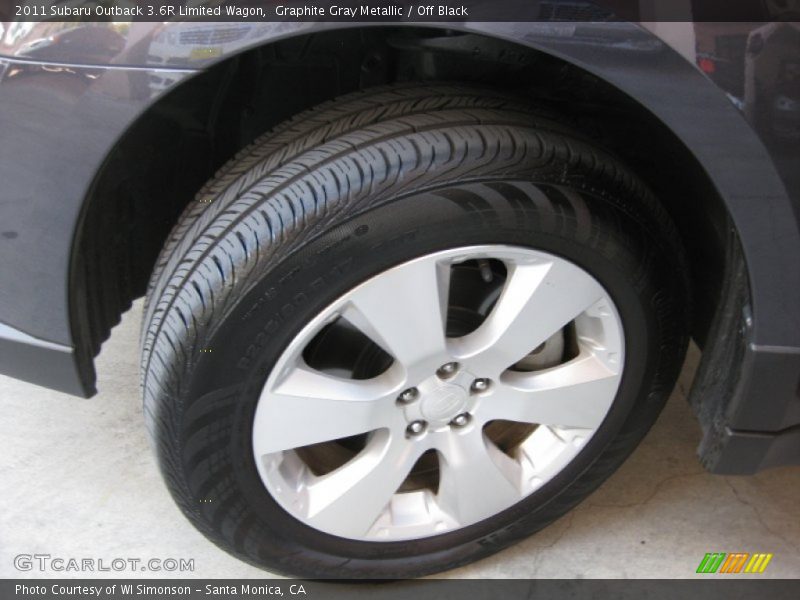 Graphite Gray Metallic / Off Black 2011 Subaru Outback 3.6R Limited Wagon