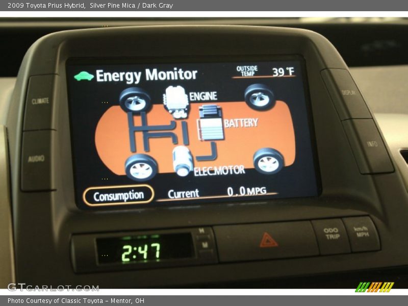 Silver Pine Mica / Dark Gray 2009 Toyota Prius Hybrid