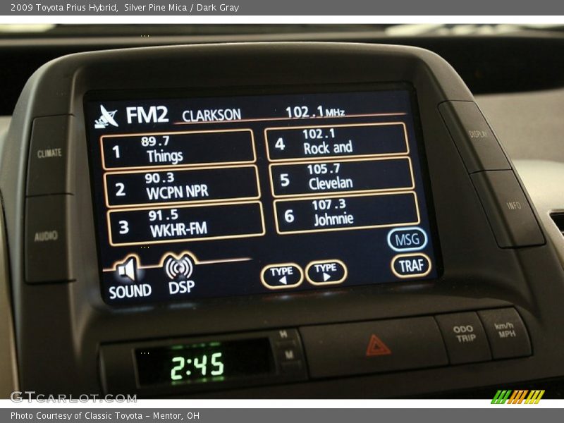 Silver Pine Mica / Dark Gray 2009 Toyota Prius Hybrid