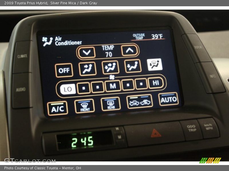Silver Pine Mica / Dark Gray 2009 Toyota Prius Hybrid