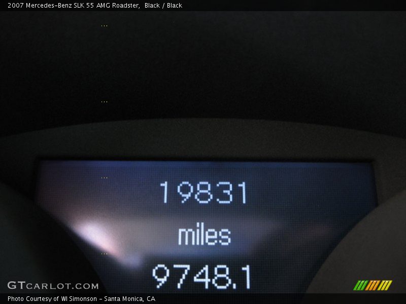 Black / Black 2007 Mercedes-Benz SLK 55 AMG Roadster