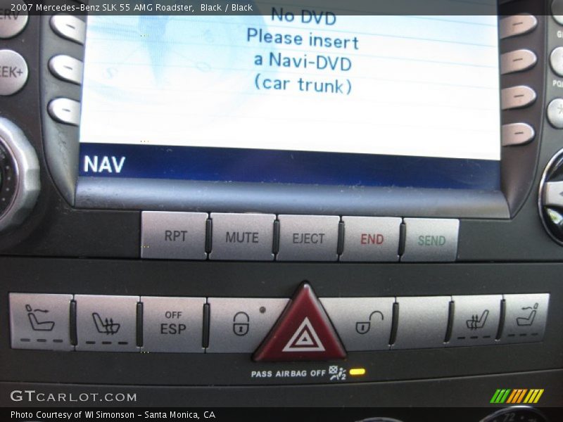 Black / Black 2007 Mercedes-Benz SLK 55 AMG Roadster