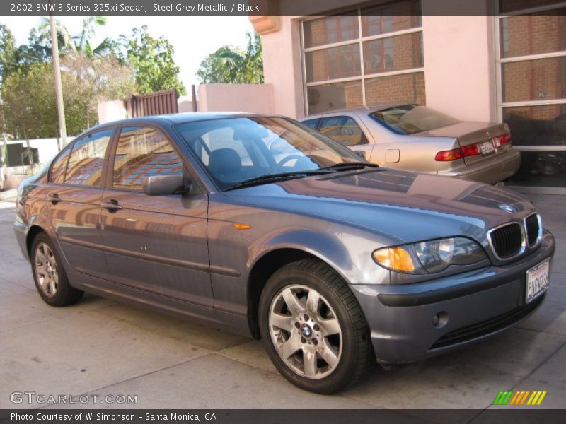 Steel Grey Metallic / Black 2002 BMW 3 Series 325xi Sedan