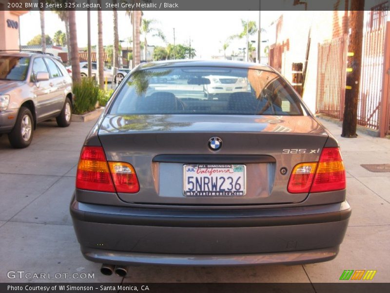 Steel Grey Metallic / Black 2002 BMW 3 Series 325xi Sedan