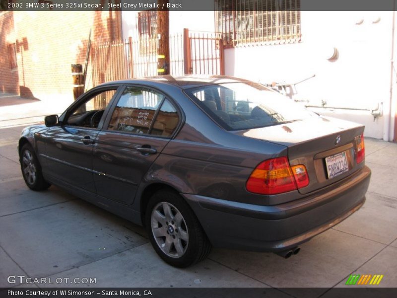 Steel Grey Metallic / Black 2002 BMW 3 Series 325xi Sedan