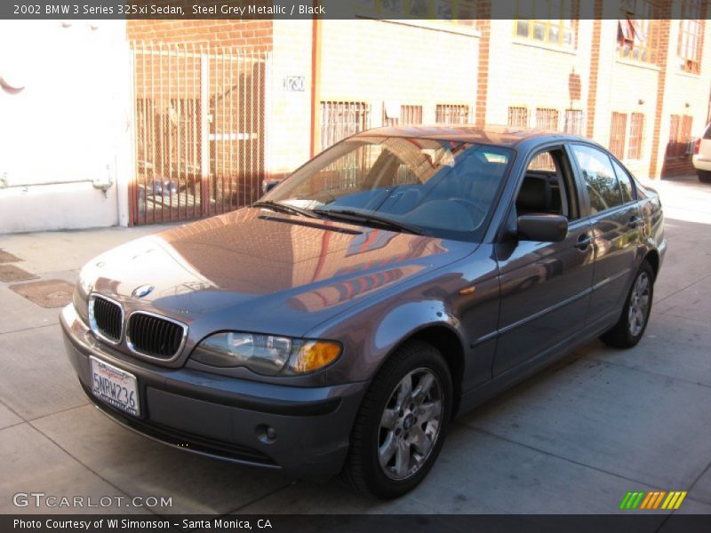Steel Grey Metallic / Black 2002 BMW 3 Series 325xi Sedan