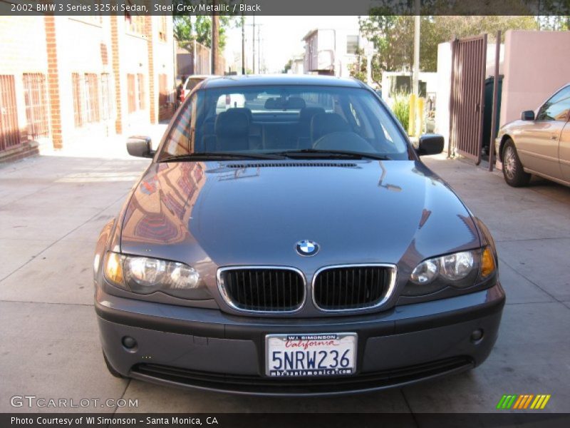 Steel Grey Metallic / Black 2002 BMW 3 Series 325xi Sedan