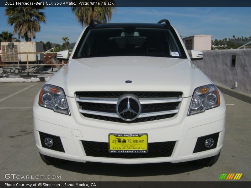 Arctic White / Black 2012 Mercedes-Benz GLK 350 4Matic