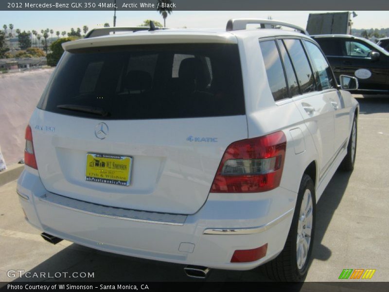 Arctic White / Black 2012 Mercedes-Benz GLK 350 4Matic