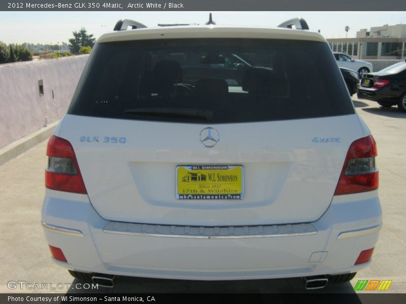 Arctic White / Black 2012 Mercedes-Benz GLK 350 4Matic