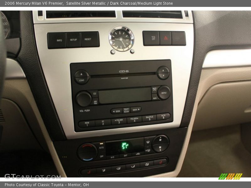 Satellite Silver Metallic / Dark Charcoal/Medium Light Stone 2006 Mercury Milan V6 Premier