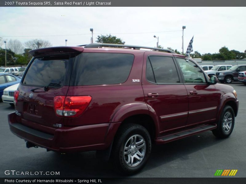 Salsa Red Pearl / Light Charcoal 2007 Toyota Sequoia SR5
