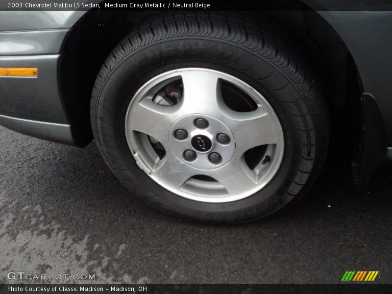 Medium Gray Metallic / Neutral Beige 2003 Chevrolet Malibu LS Sedan