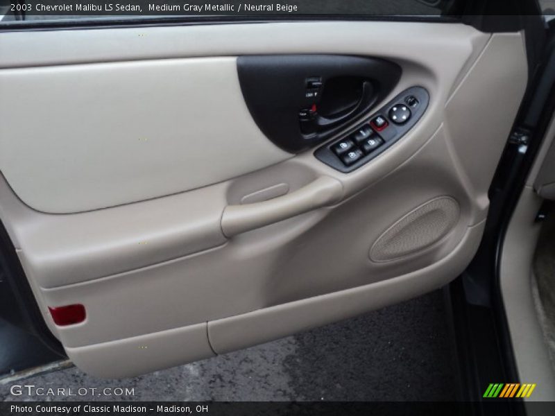 Medium Gray Metallic / Neutral Beige 2003 Chevrolet Malibu LS Sedan