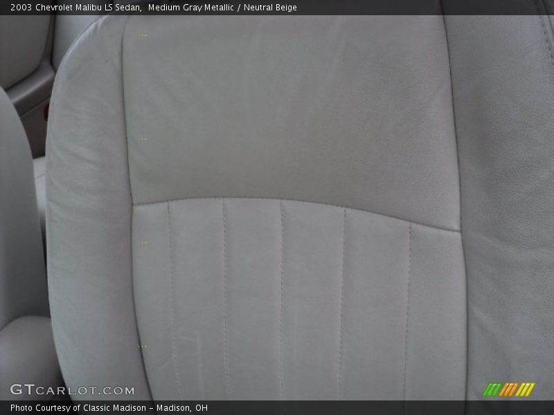 Medium Gray Metallic / Neutral Beige 2003 Chevrolet Malibu LS Sedan