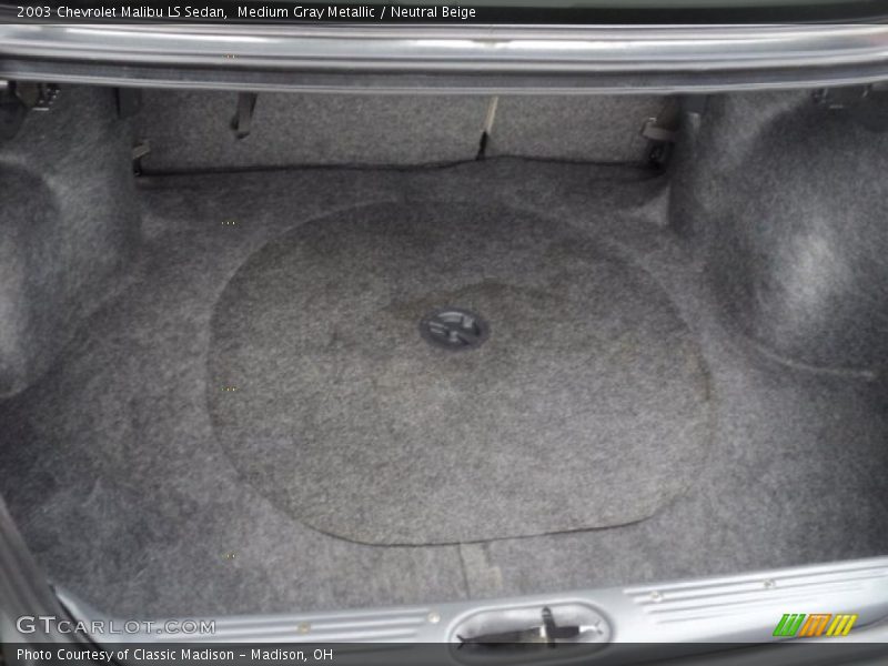 Medium Gray Metallic / Neutral Beige 2003 Chevrolet Malibu LS Sedan