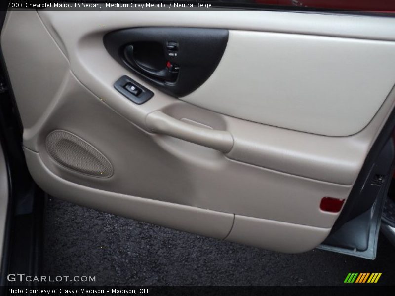 Medium Gray Metallic / Neutral Beige 2003 Chevrolet Malibu LS Sedan