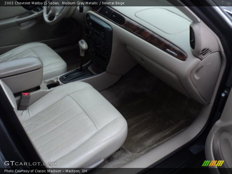 Medium Gray Metallic / Neutral Beige 2003 Chevrolet Malibu LS Sedan